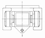 combined roller bearing carriage